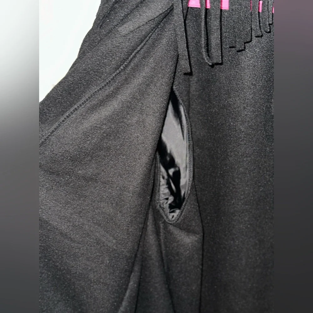 WomanWithin- Black Fringe Cardigan 1X - Picture 3 of 5